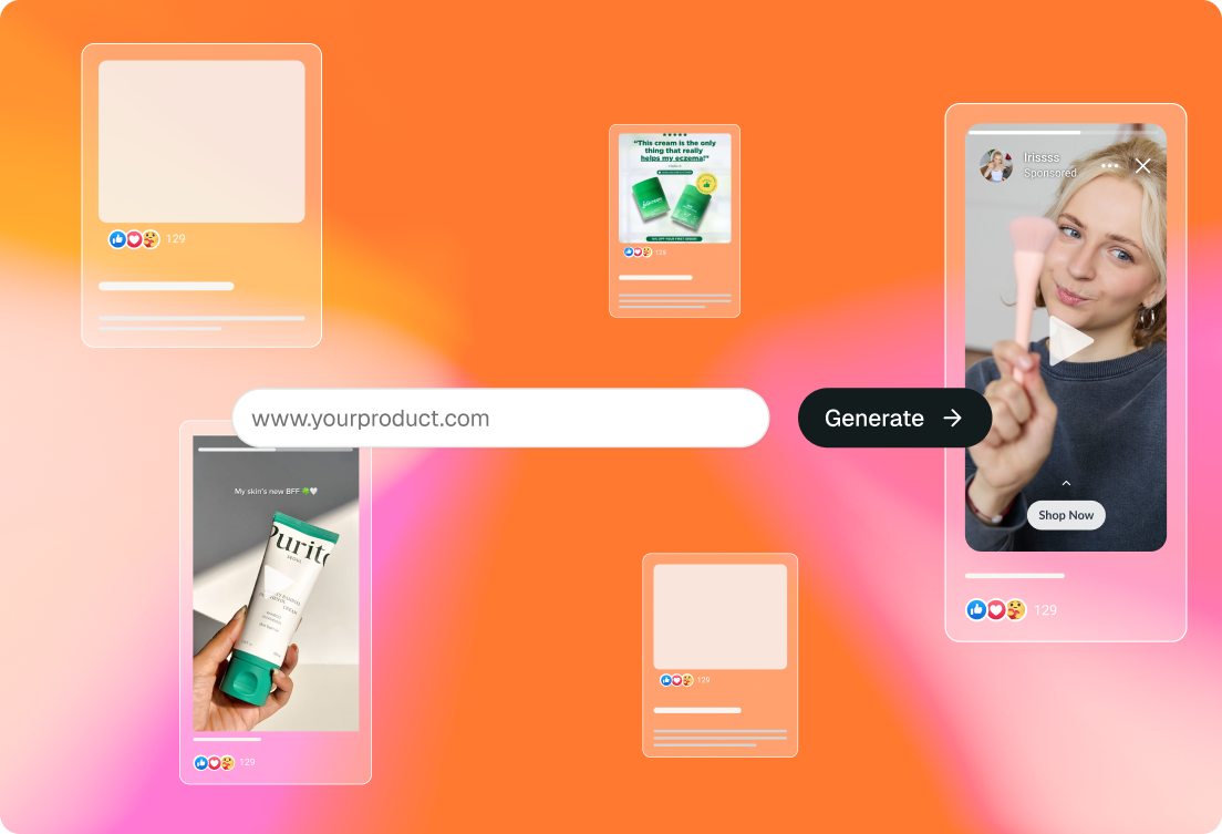 Creative studio generating ad variations